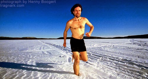  Half-Marathon Run Barefoot on Snow