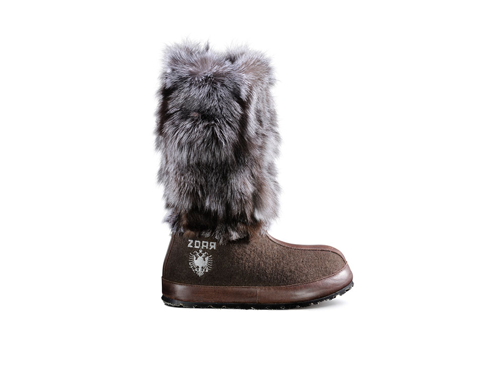 Pre-owned Zdar Nikita Low Natural Rabbit Fur Boots Size 6, 7, 8, 9, 10  Available Brand In Beige